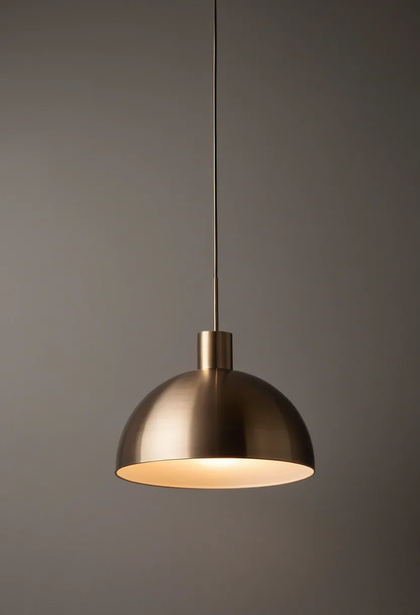 Lampa wisząca w kolorze brązu